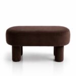 Modiva Dark Brown Bench Pouf