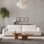 Alannah Off White Boucle Modular 3 Seater Sofa