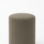 Mira Greyish Green Round Pouf