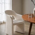 Velto Off White Boucle Dining Chair