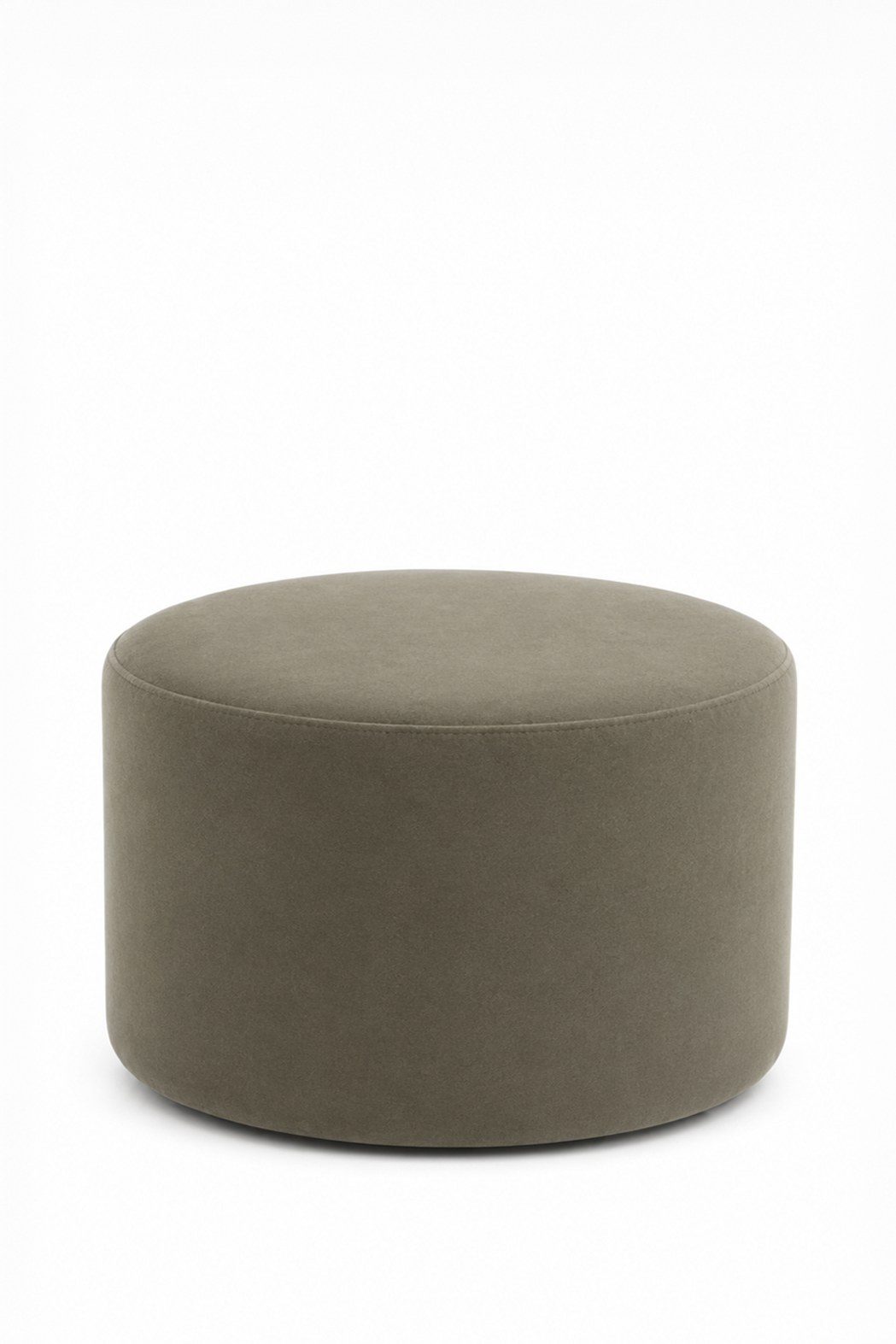 Mira Greyish Green Round Pouf (60CMx33CM)