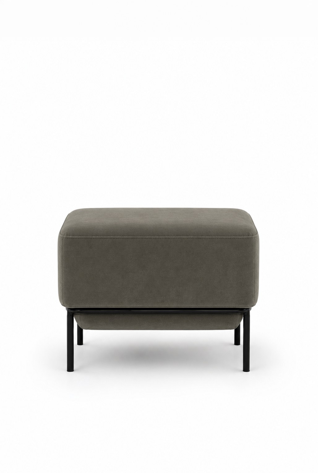 Lunis Greyish Green Compact Ottoman