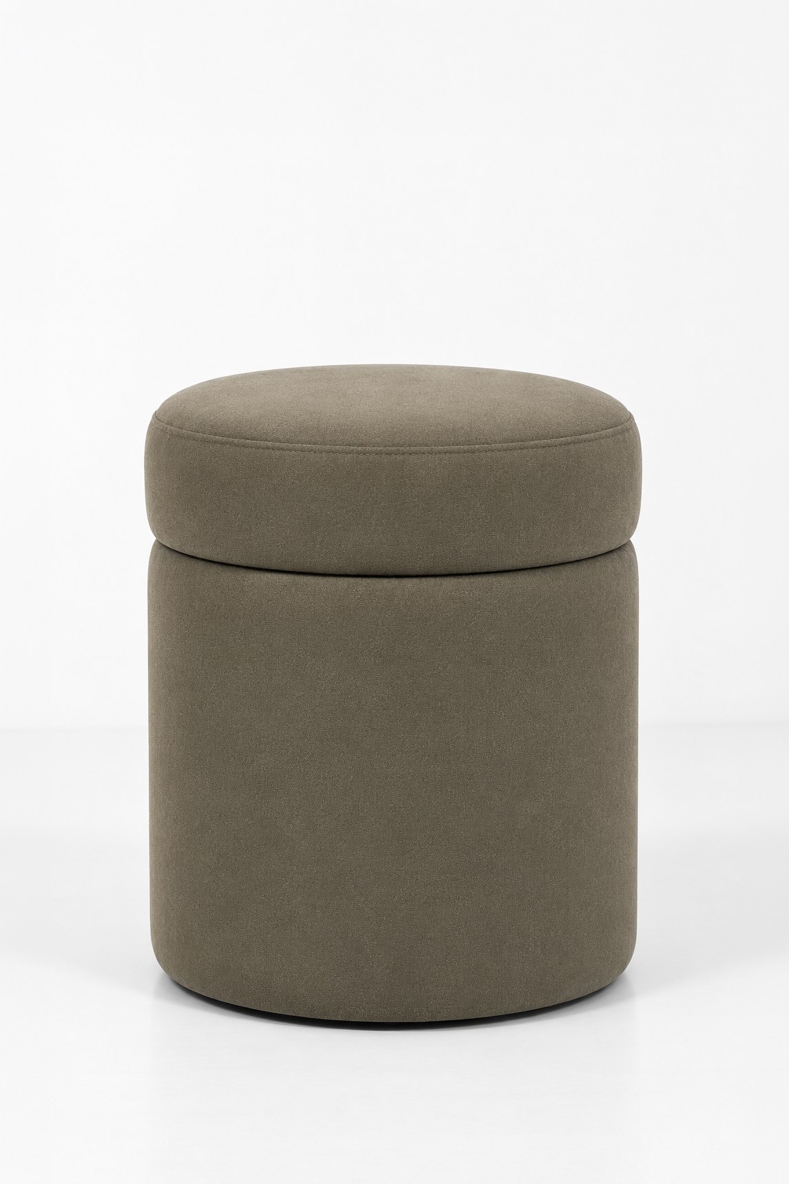Elira Greyish Green Storage Pouf