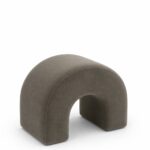 Rumi Greyish Green Arch Ottoman (60x45 CM)