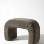 Bram Greyish Green Arch Pouf Ottoman