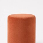 Mira Warm Terracotta Round Pouf