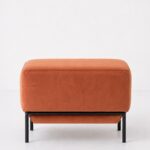 Lunis Warm Terracotta Compact Ottoman