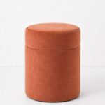 Elira Warm Terracotta Boucle Storage Pouf