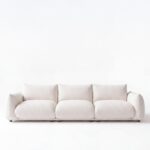 Alannah Off White Boucle Modular 4 Seater Sofa