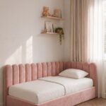 Melor Kids Pink Upholstered Bed