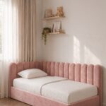Melor Kids Pink Upholstered Bed