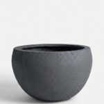 Zuno Dark Grey Fiber Pot
