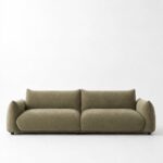 Alannah Light Olive Green Modular 3 Seater Sofa