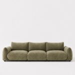 Alannah Light Olive Green Modular 4 Seater Sofa