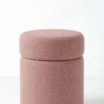 Elira Mink Blush Storage Pouf