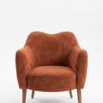 Kent Warm Terracotta Armchair with Irregular Top