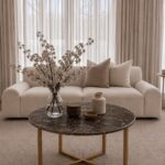 Selina Coffee Table With Gold Base