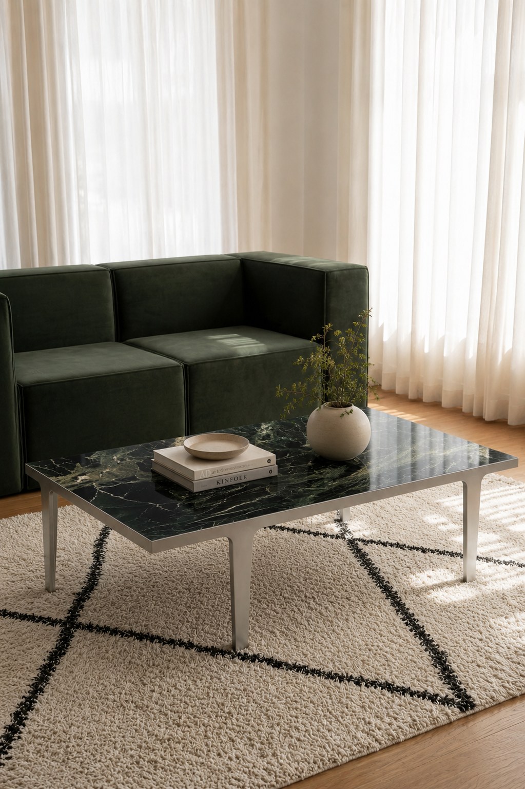 Cavento Green Marble Coffee Table