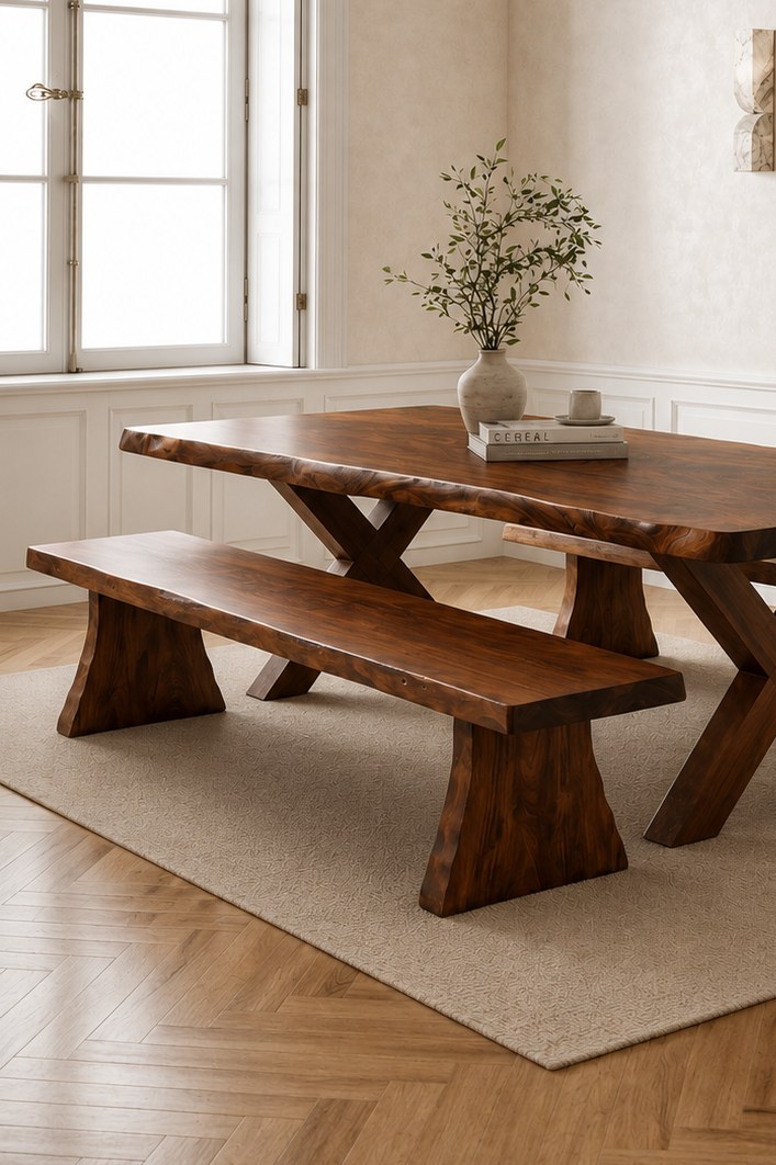Drevano Solid Wood Bench