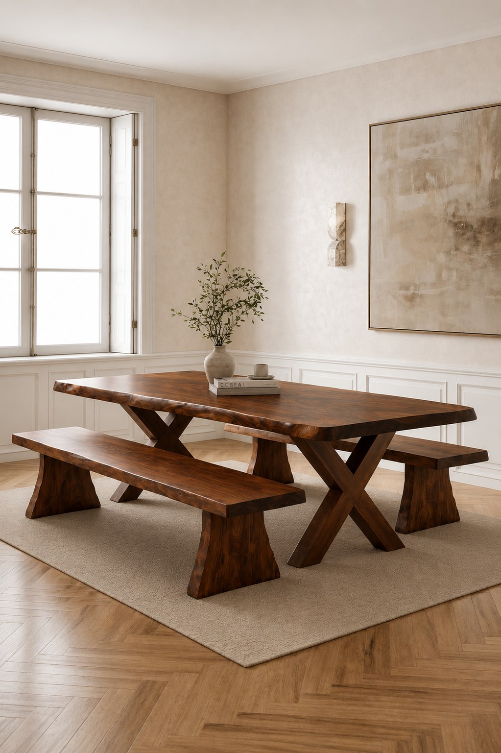 Valthera Solid Wood Dining Table