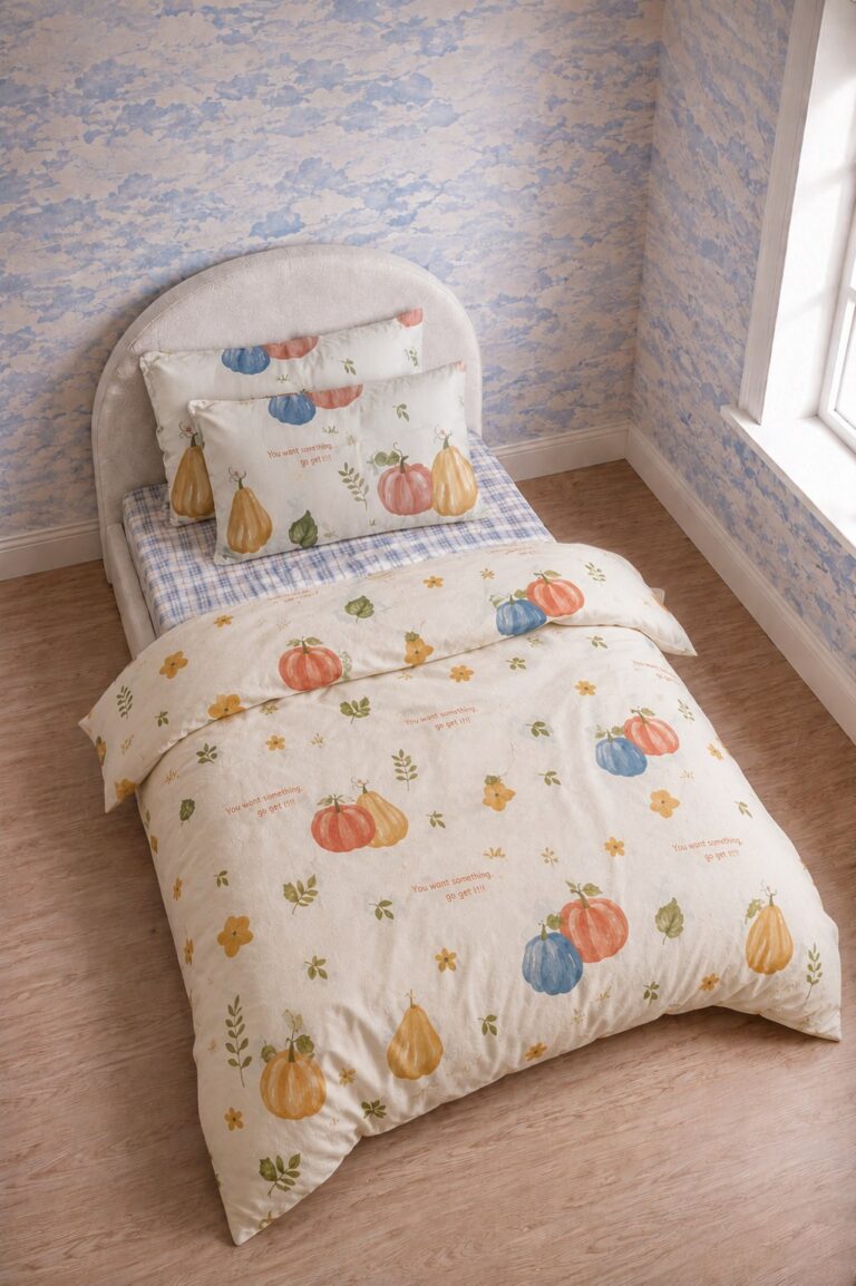 Ballo Printed Single Bed Sheet, Duvet Cover & Pillowcase Set