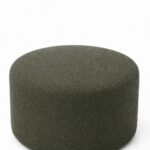 Mira Olive Wood Round Pouf (60CMx33CM)