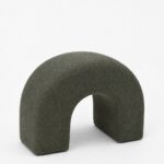 Rumi Olive Wood Arch Ottoman (60x45 CM)