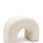 Rumi Ivory Arch Ottoman (60x45 CM)