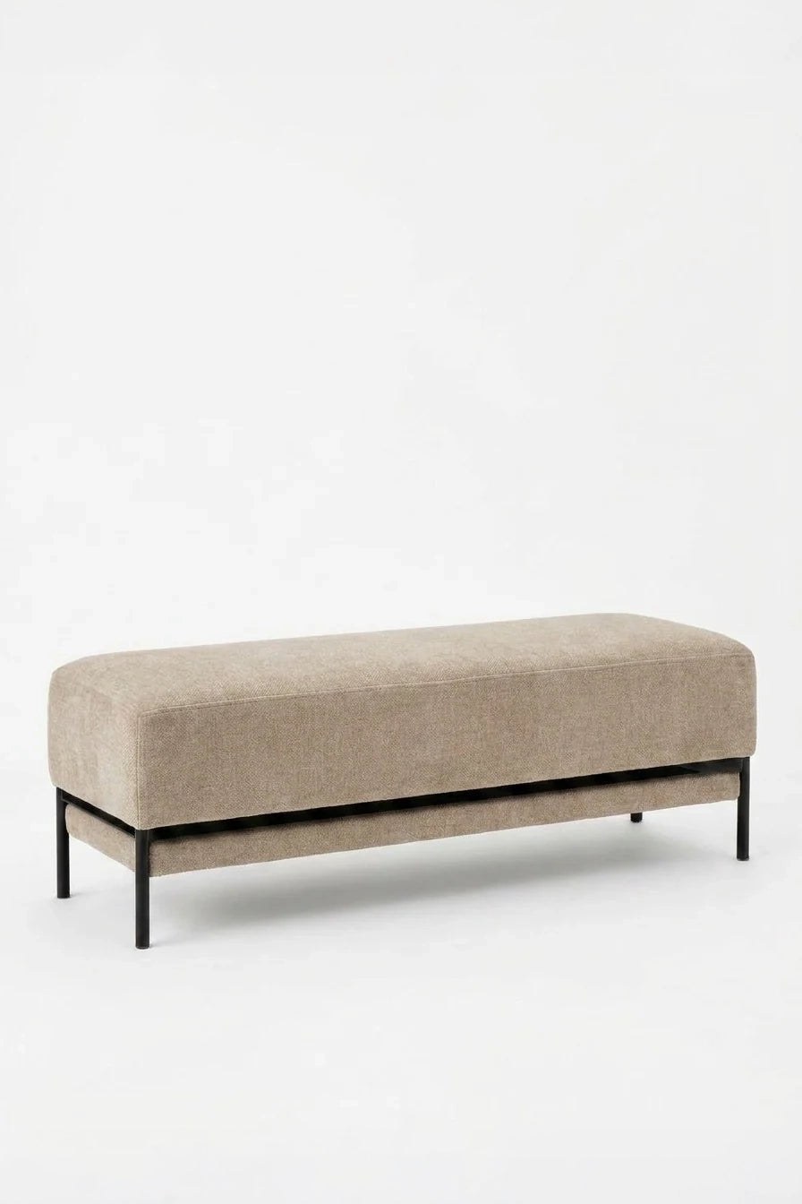 Lunis Taupe Bench