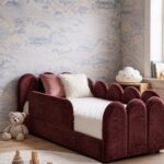 Telo Kids Burgundy Toddler Bed