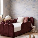 Telo Kids Burgundy Toddler Bed
