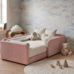 Bavo Kids Pink Upholstered Toddler Bed