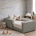 Bavo Kids Soft Sage Upholstered Toddler Bed