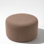 Mira Light Brown Round Pouf (60CMx33CM)