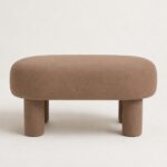 Modiva Light Brown Bench Pouf