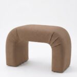 Bram Arch Light Brown Pouf Ottoman