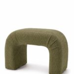 Bram Arch Light Olive Green Pouf Ottoman