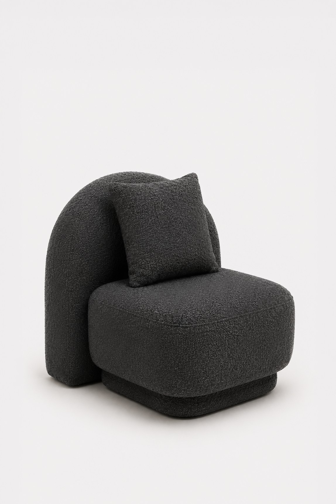 Caressa Charcoal Kids Lounge Chair - Image 2