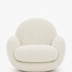 Cirella Off White Boucle Lounge Chair