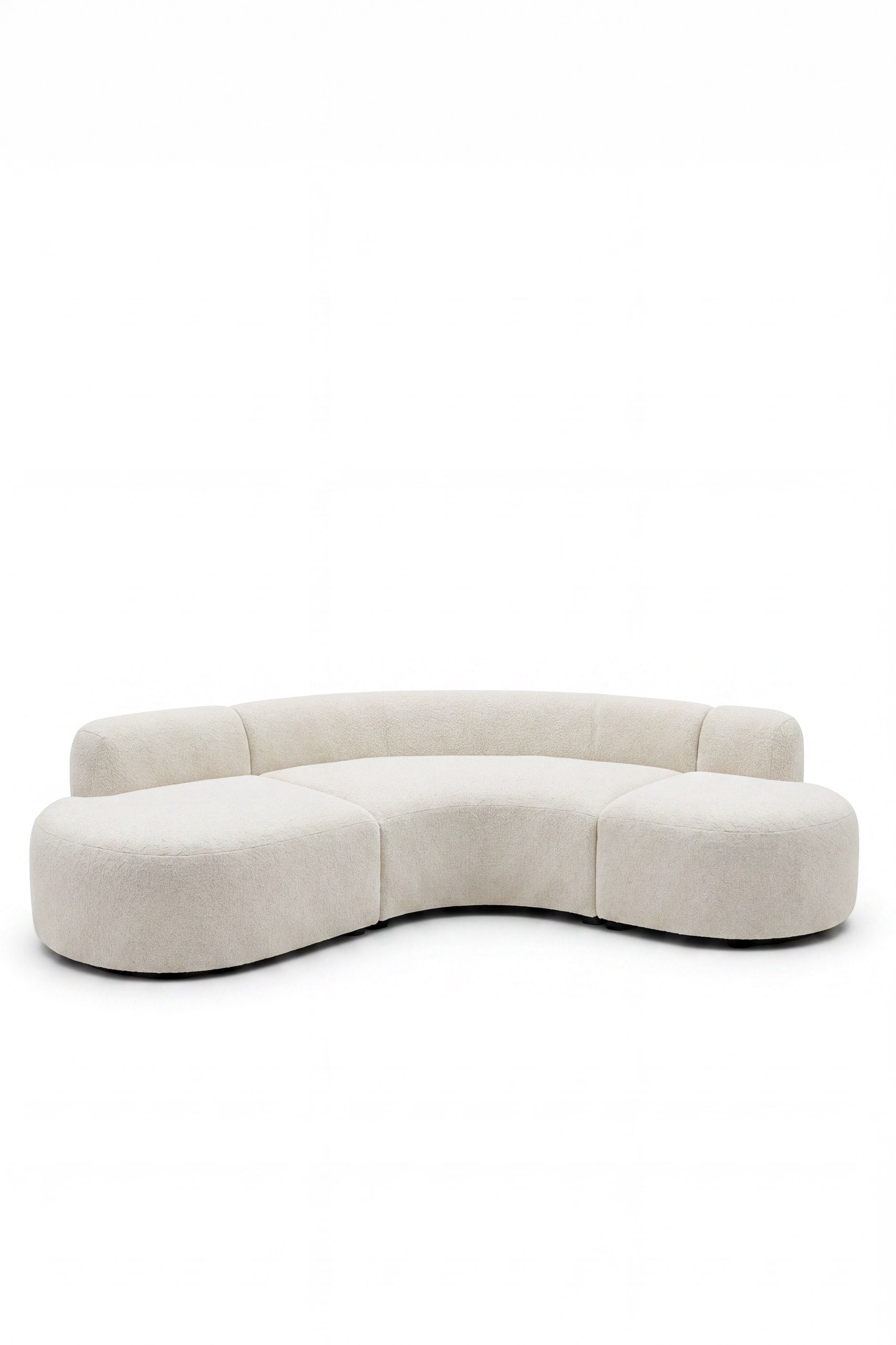 Coraline Off White Boucle Modular Sofa - Image 2