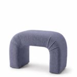 Bram Arch Dusty Blue Pouf Ottoman