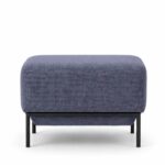 Lunis Dusty Blue Compact Ottoman