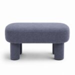 Modiva Dusty Blue Bench Pouf