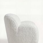 Zurello White Fur Lounge Sofa Chair