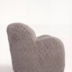 Zurello Brown Fur Lounge Sofa Chair