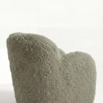 Zurello Green Fur Lounge Sofa Chair
