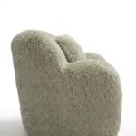 Zurello Green Fur Lounge Sofa Chair
