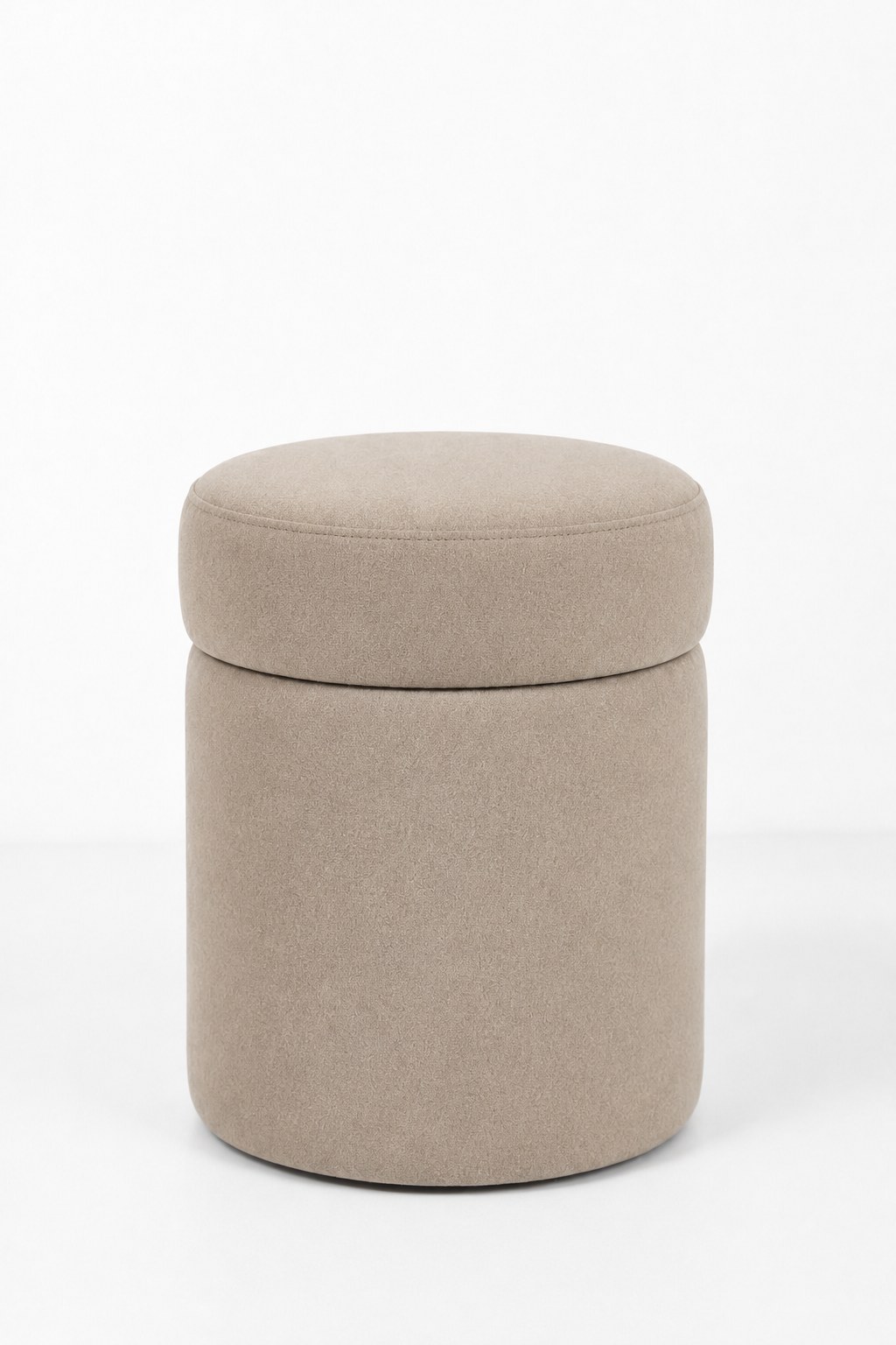 Elira Light Beige Storage Pouf
