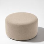 Mira Light Beige Round Pouf (60CMx33CM)