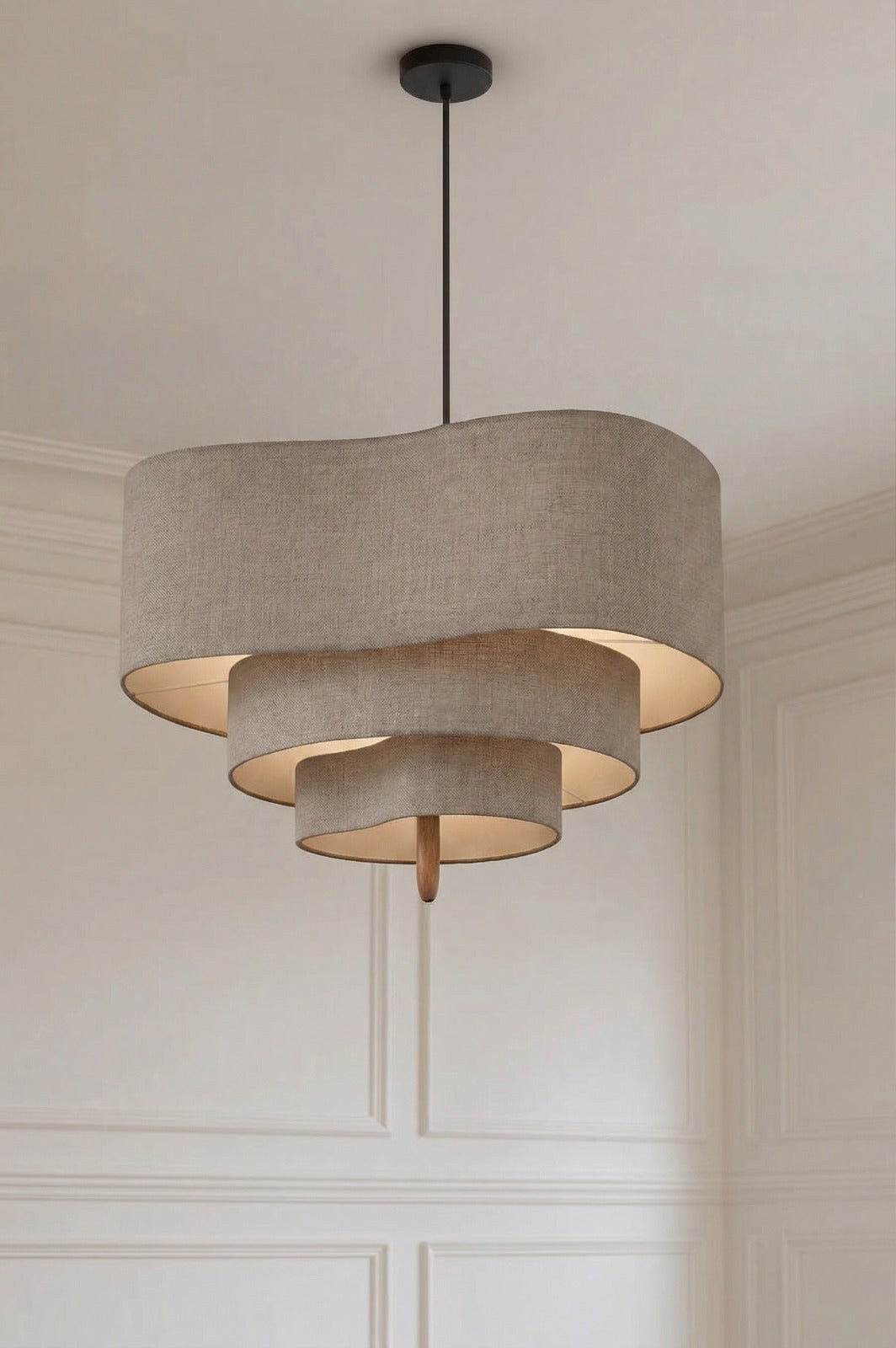 Serene Brown Stacked Pendant Lamp